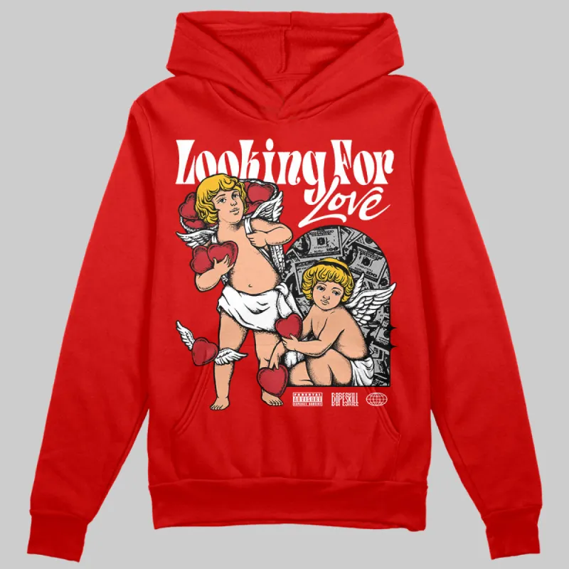 Bred Velvet 11s DopeSkill Red Hoodie Sweatshirt Looking For Love Graphic sold by DopeSkill