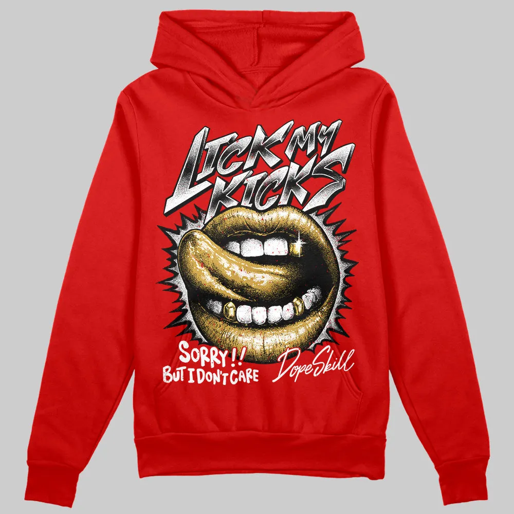 Bred Velvet 11s DopeSkill Red Hoodie Sweatshirt Lick My Kicks Graphic sold by DopeSkill