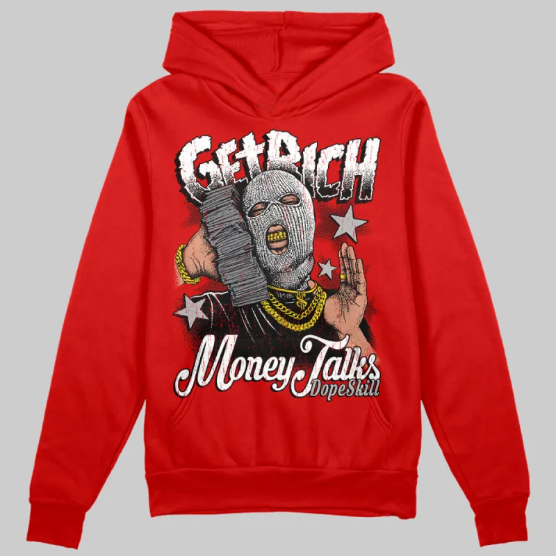 Bred Velvet 11s DopeSkill Red Hoodie Sweatshirt Get Rich Graphic sold by DopeSkill