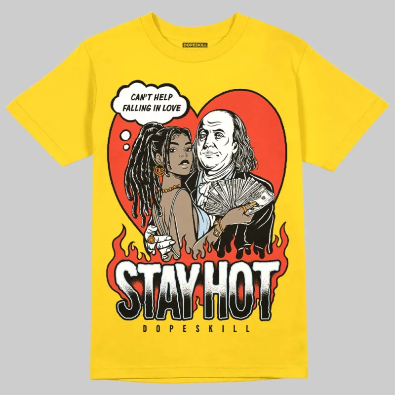 Yellow Ochre 6s DopeSkill Yellow T-shirt Stay Hot Graphic sold by DopeSkill