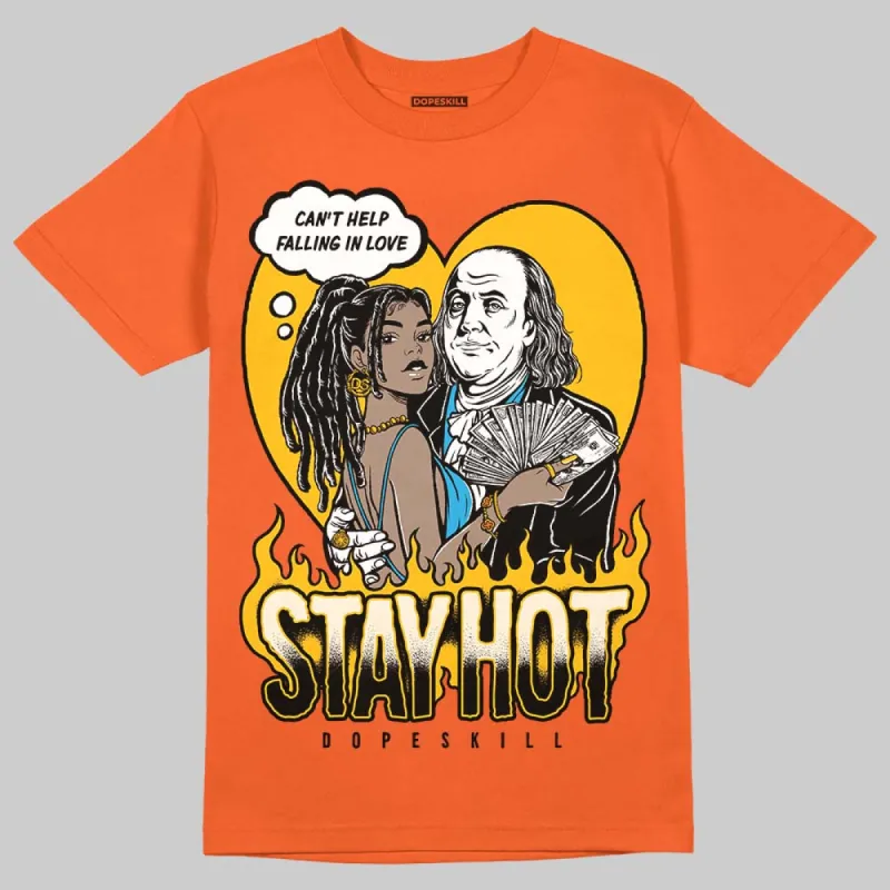Orange Black White Collection DopeSkill Orange T-shirt Stay Hot Graphic sold by DopeSkill
