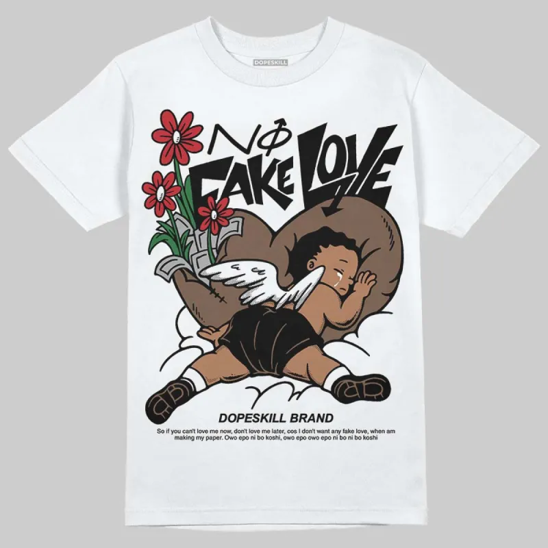 Olive 9s DopeSkill T-Shirt No Fake Love Graphic sold by DopeSkill