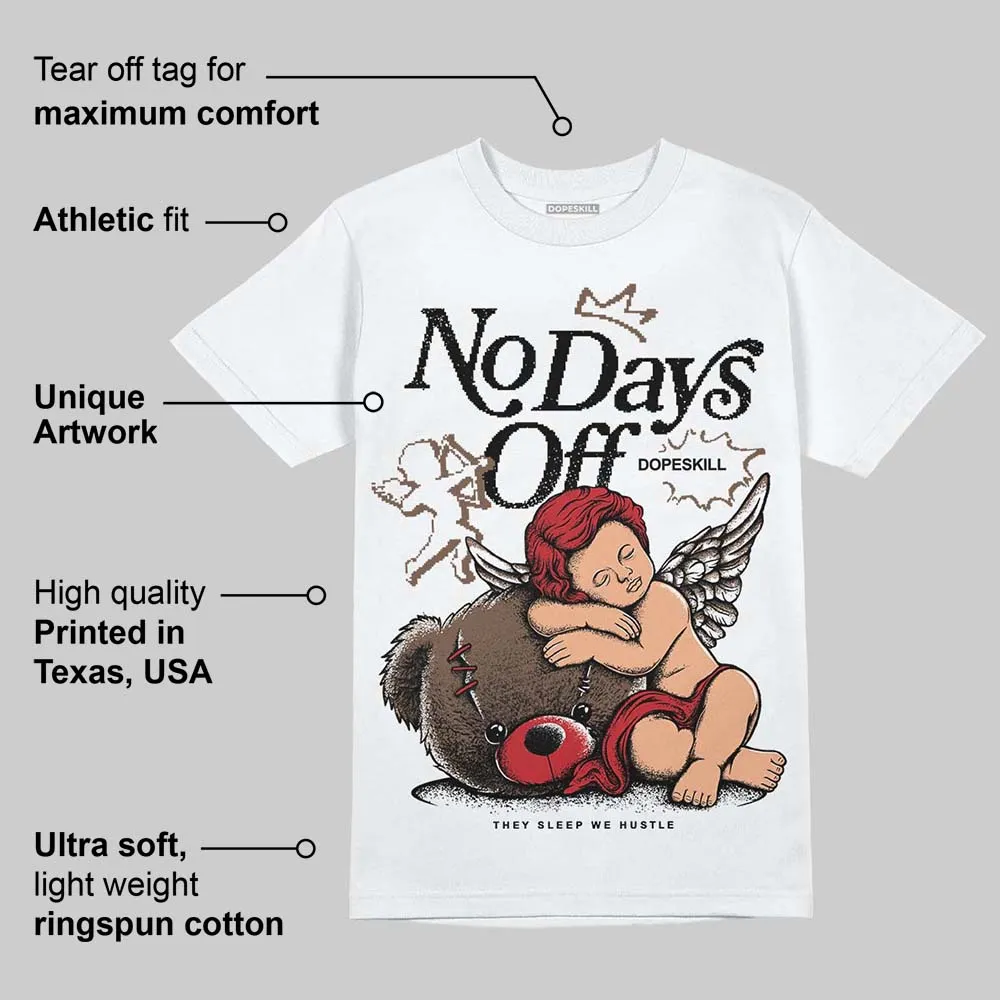 Olive 9s DopeSkill T-Shirt New No Days Off Graphic sold by DopeSkill product image thumbnail 3