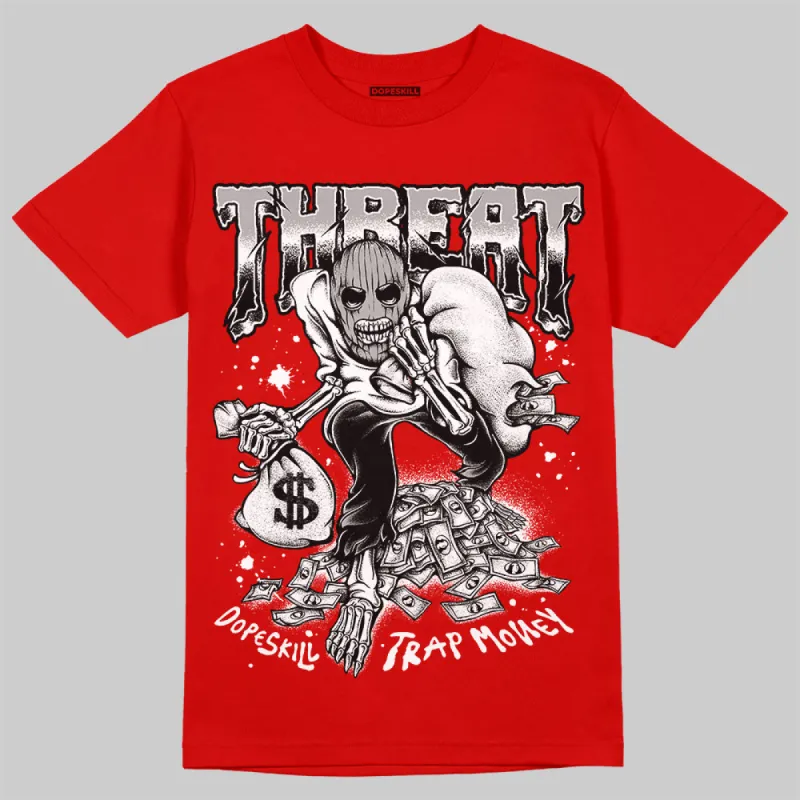Bred Velvet 11s DopeSkill Red T-shirt Threat Graphic sold by DopeSkill