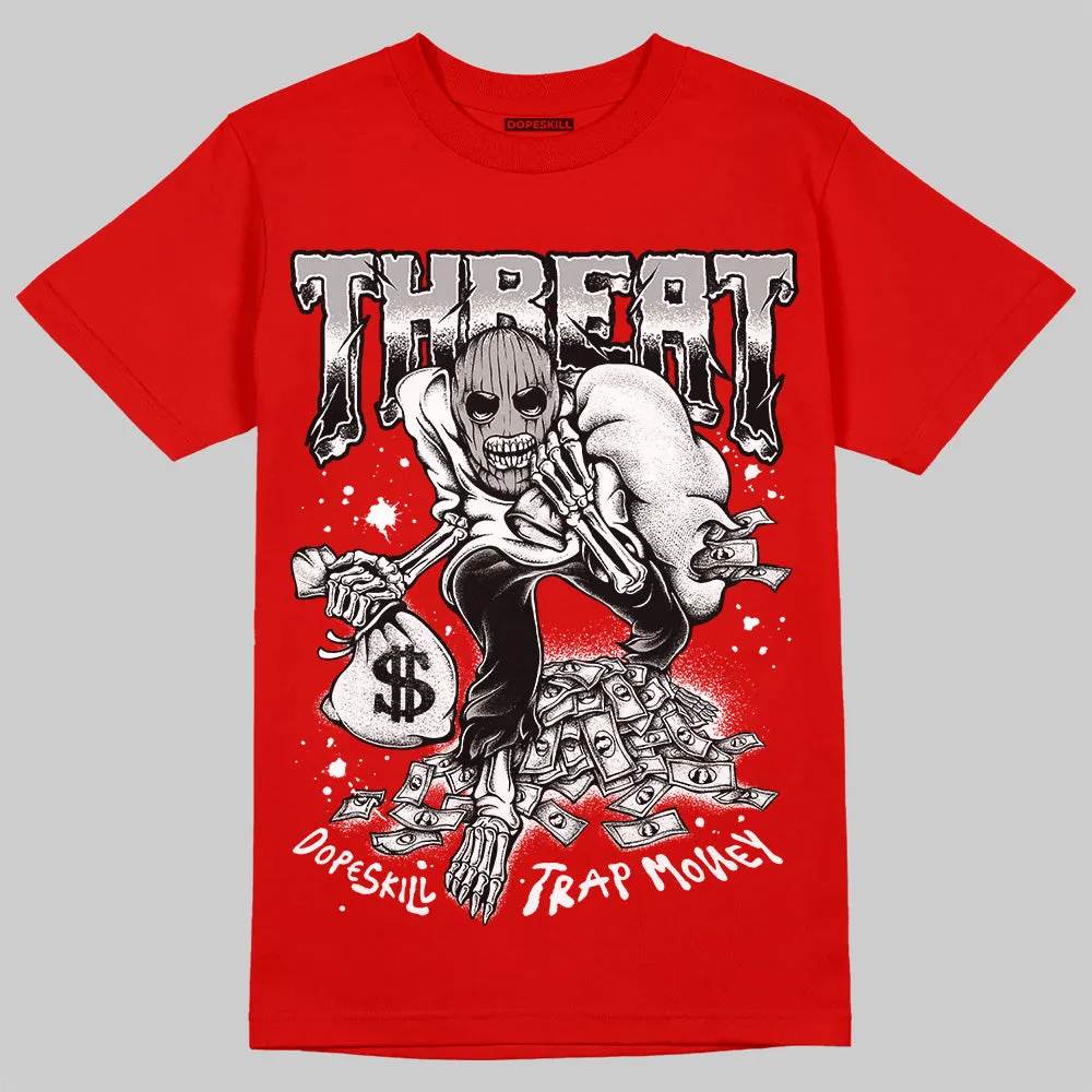 Bred Velvet 11s DopeSkill Red T-shirt Threat Graphic sold by DopeSkill