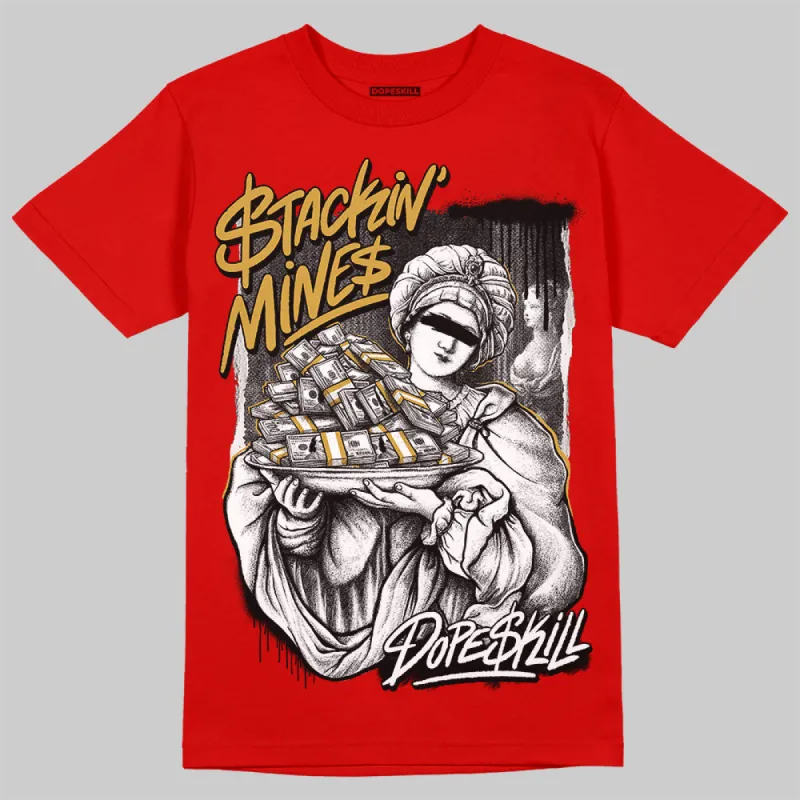 Bred Velvet 11s DopeSkill Red T-shirt Stackin Mines Graphic sold by DopeSkill