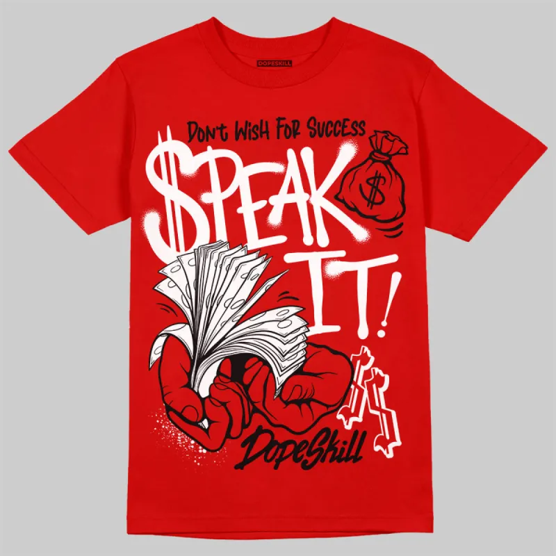Bred Velvet 11s DopeSkill Red T-shirt Speak It Graphic sold by DopeSkill