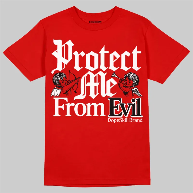 Bred Velvet 11s DopeSkill Red T-shirt Protect Me From Evil Graphic sold by DopeSkill
