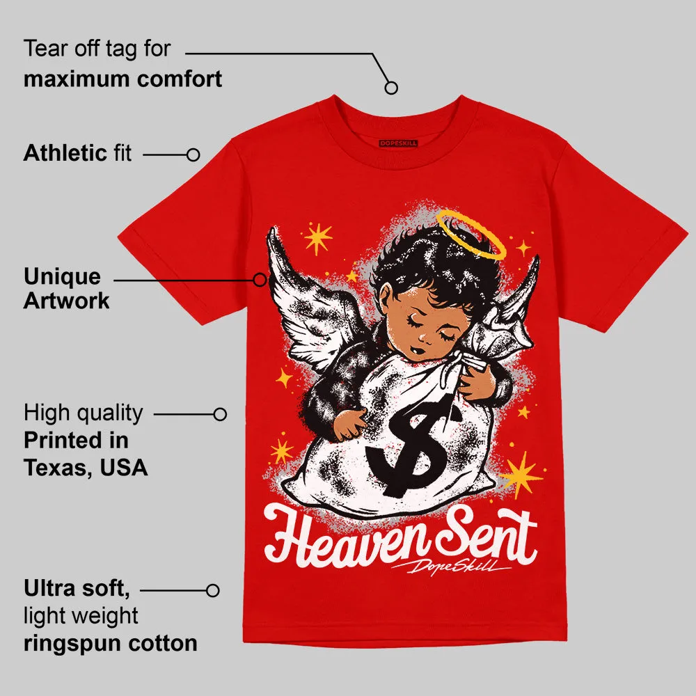 Bred Velvet 11s DopeSkill Red T-shirt Heaven Sent Graphic sold by DopeSkill product image thumbnail 2
