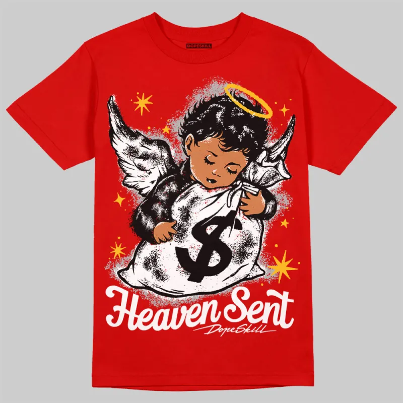 Bred Velvet 11s DopeSkill Red T-shirt Heaven Sent Graphic sold by DopeSkill