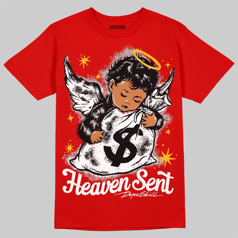 Bred Velvet 11s DopeSkill Red T-shirt Heaven Sent Graphic sold by DopeSkill