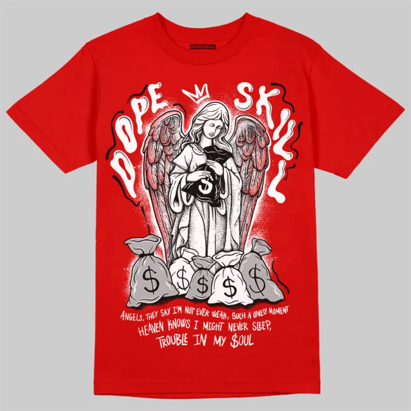 Bred Velvet 11s DopeSkill Red T-shirt Angels Graphic sold by DopeSkill