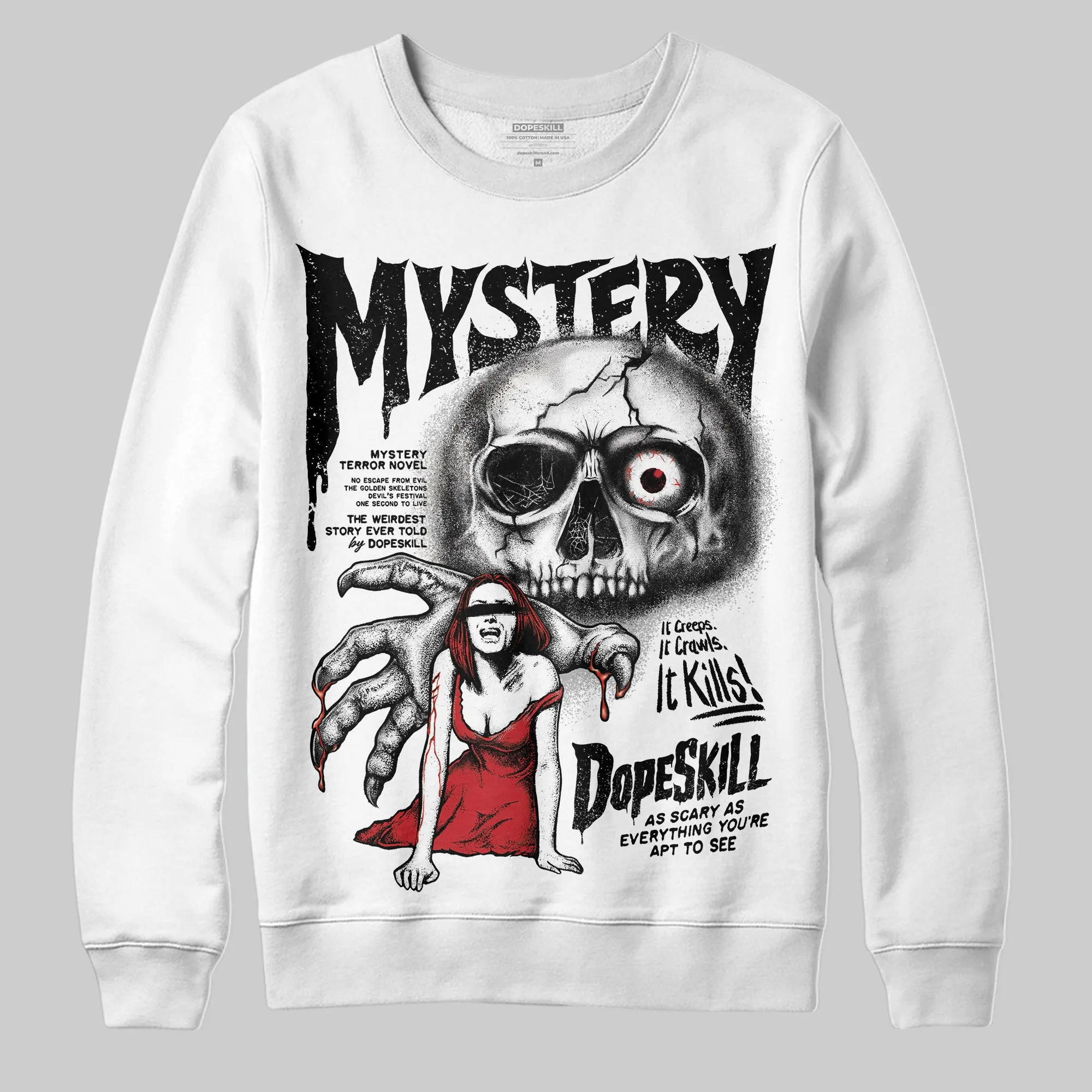 Bred Velvet 11s DopeSkill Sweatshirt Mystery Ghostly Grasp Graphic sold by DopeSkill product image thumbnail 2