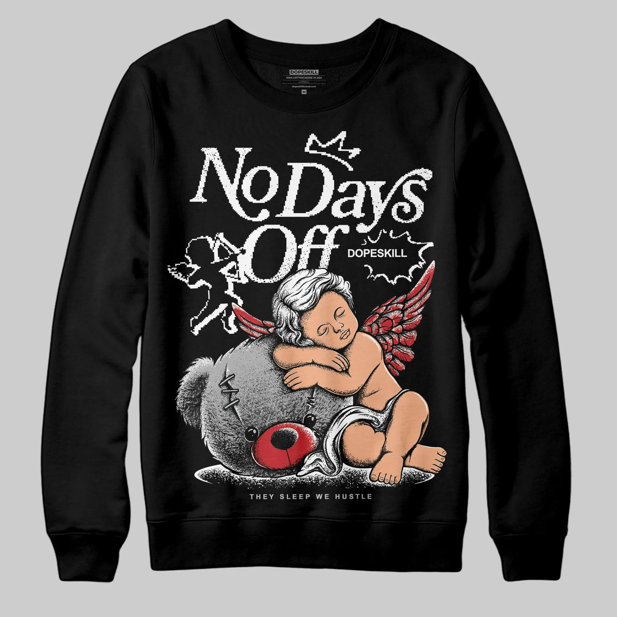 Bred Velvet 11s DopeSkill Sweatshirt New No Days Off Graphic sold by DopeSkill
