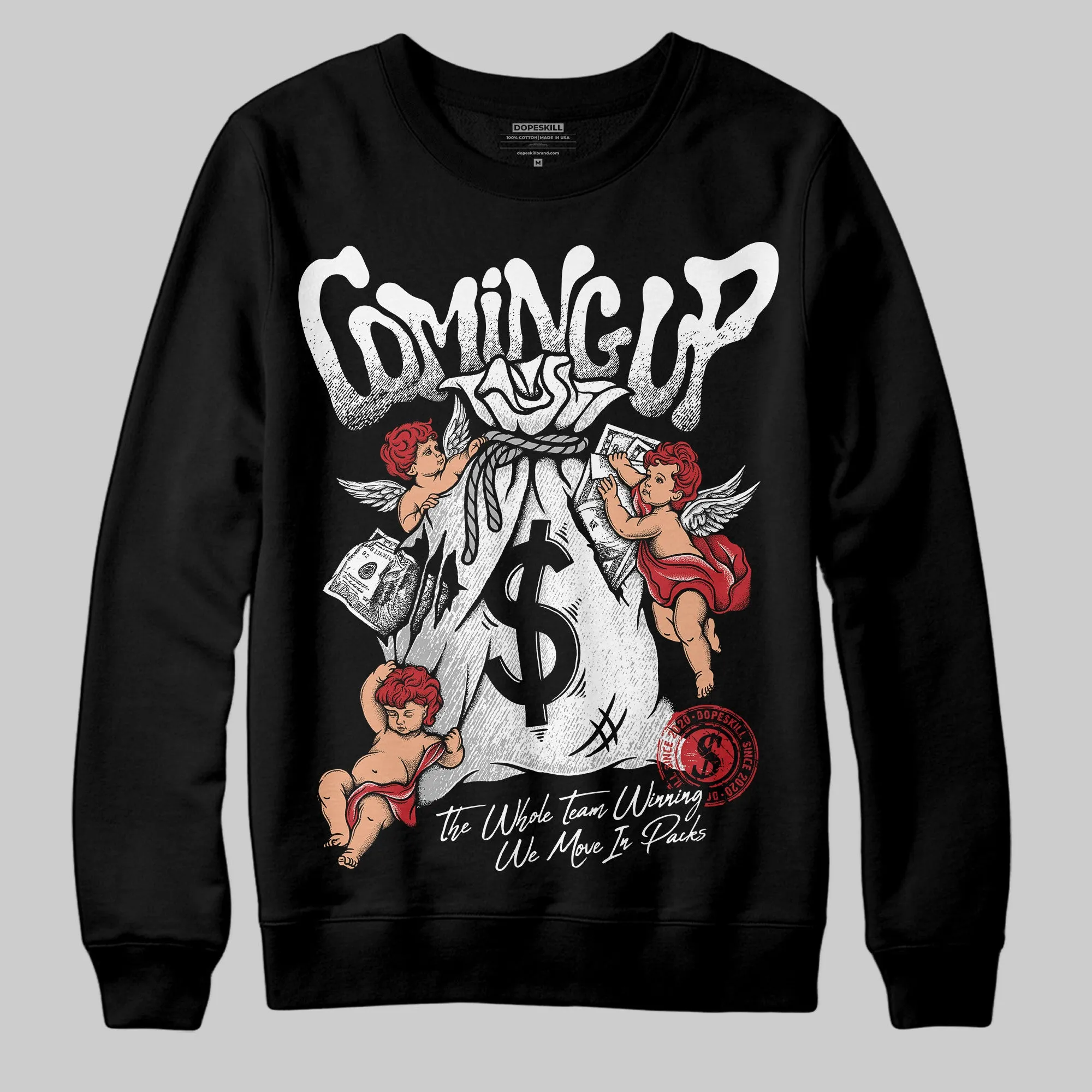 Bred Velvet 11s DopeSkill Sweatshirt Money Bag Coming Up Graphic sold by DopeSkill