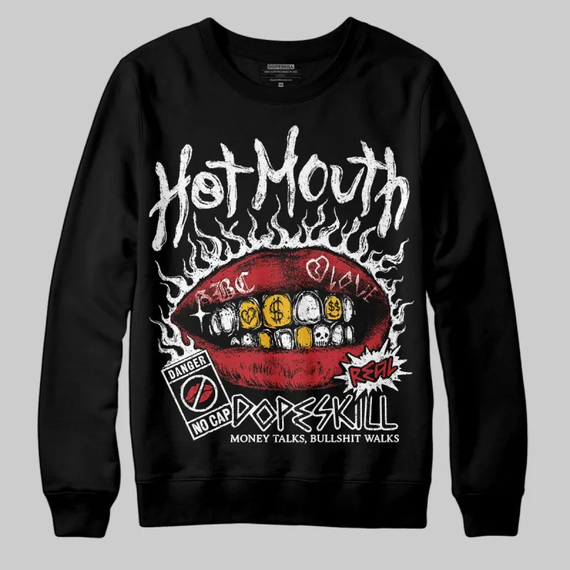 Bred Velvet 11s DopeSkill Sweatshirt Hot Mouth Graphic sold by DopeSkill
