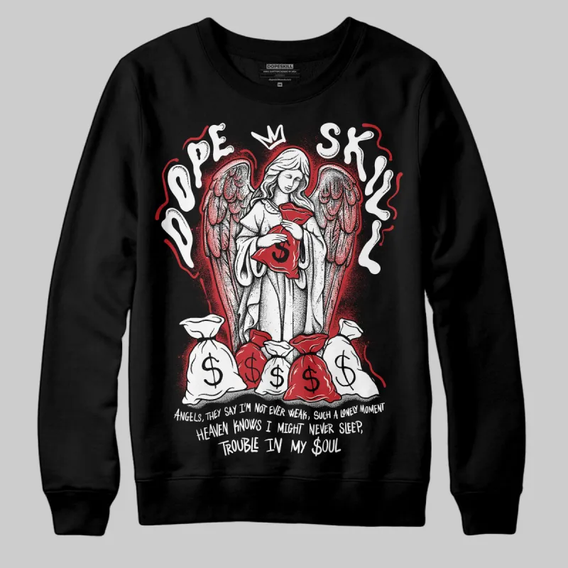 Bred Velvet 11s DopeSkill Sweatshirt Angels Graphic sold by DopeSkill