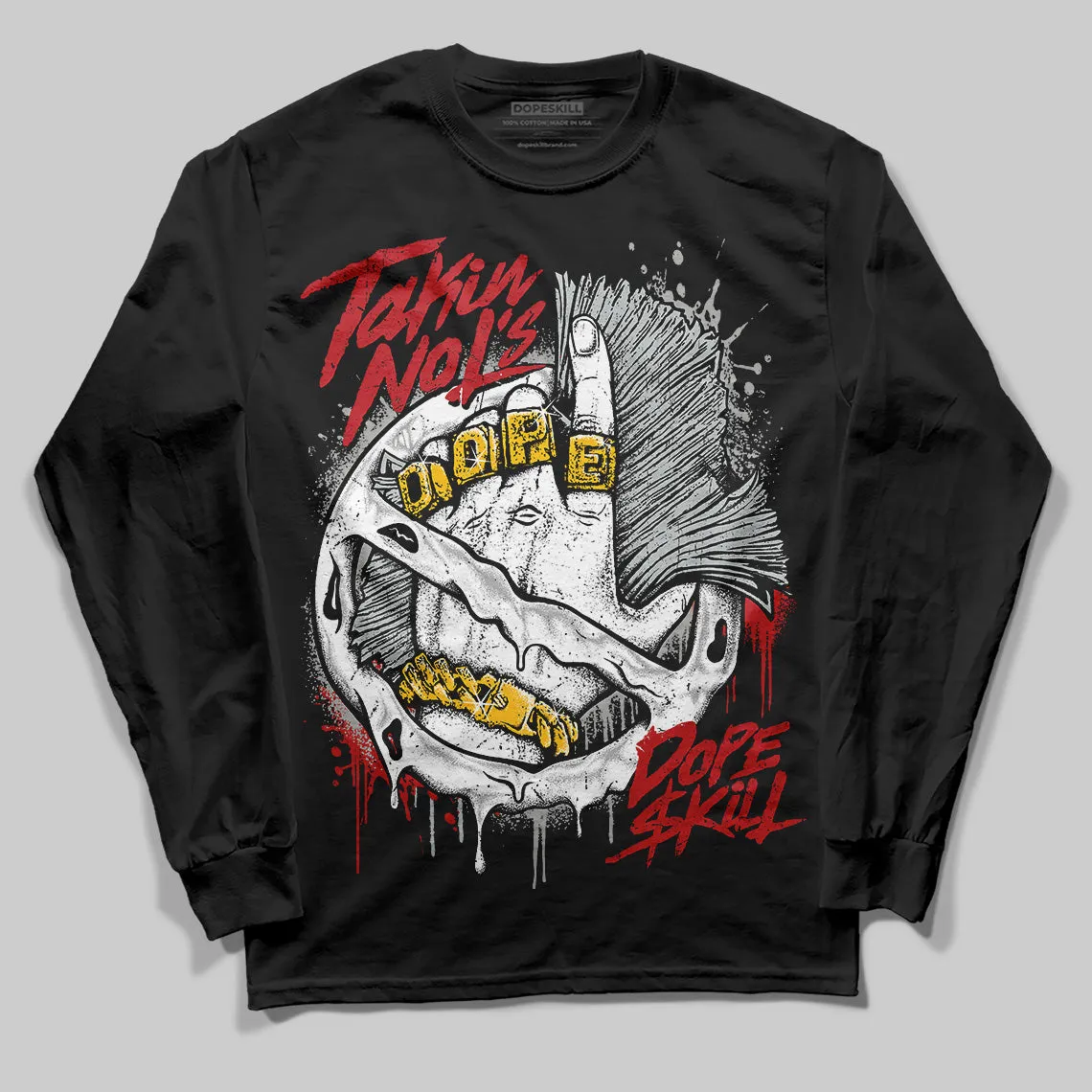 Bred Velvet 11s DopeSkill Long Sleeve T-Shirt Takin No L's Graphic sold by DopeSkill