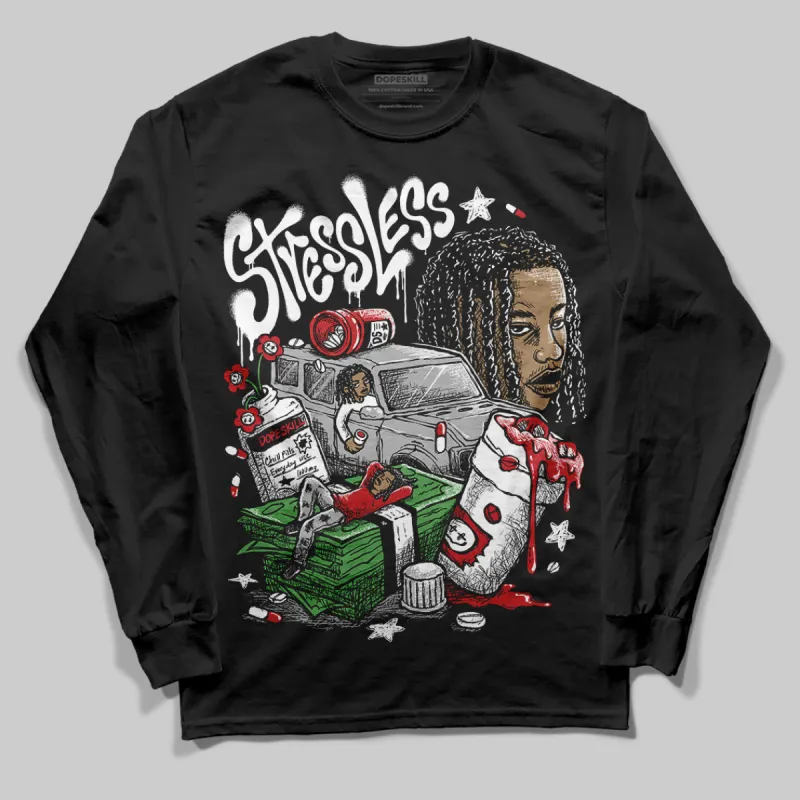 Bred Velvet 11s DopeSkill Long Sleeve T-Shirt Stressless Graphic sold by DopeSkill
