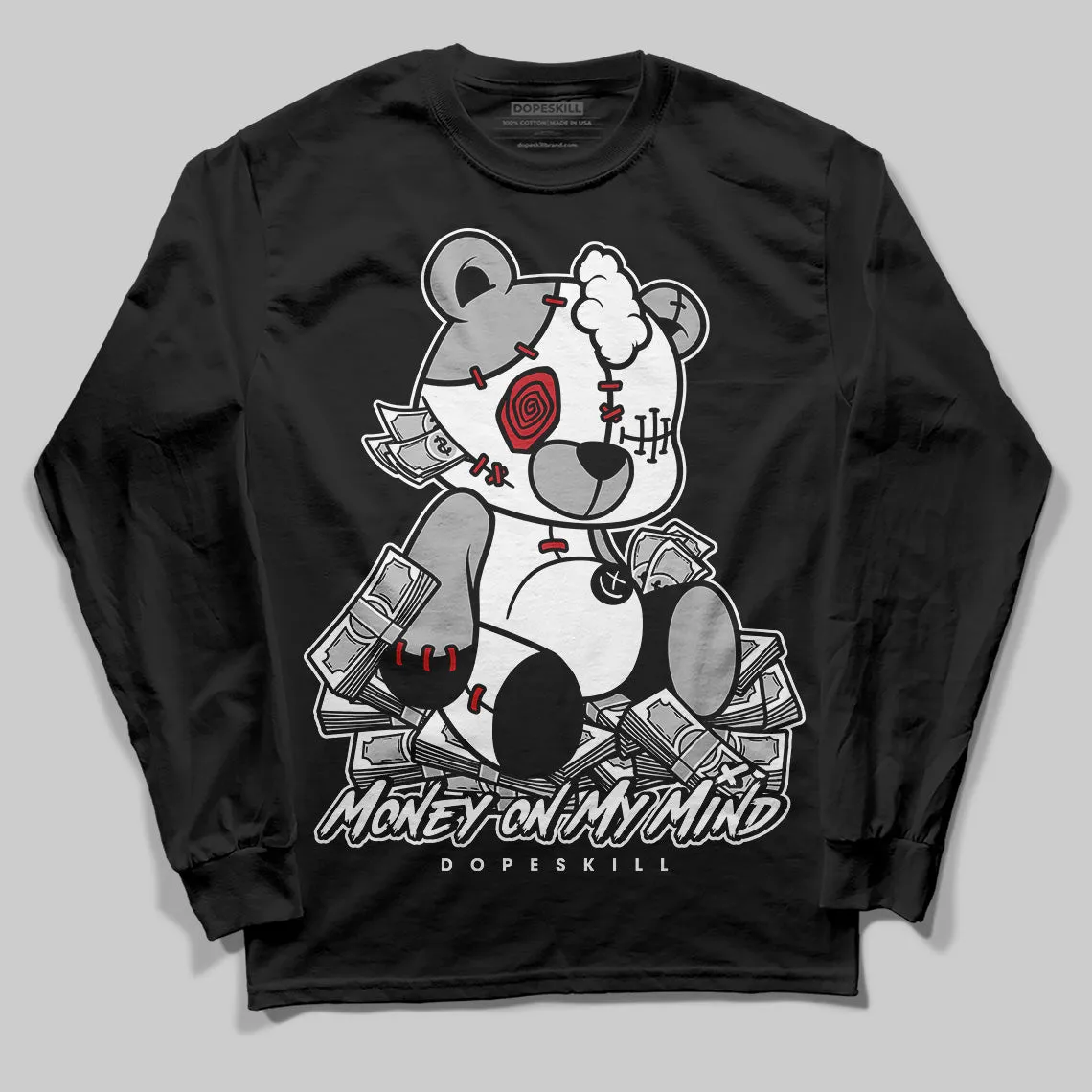 Bred Velvet 11s DopeSkill Long Sleeve T-Shirt MOMM Bear Graphic sold by DopeSkill