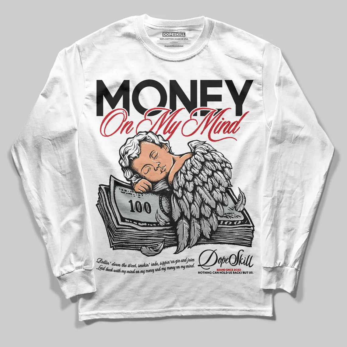 Bred Velvet 11s DopeSkill Long Sleeve T-Shirt MOMM Graphic sold by DopeSkill product image thumbnail 2