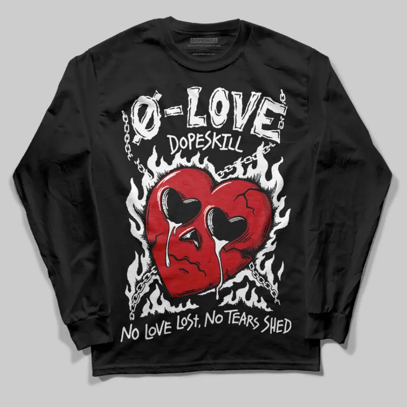 Bred Velvet 11s DopeSkill Long Sleeve T-Shirt Crying Heart Graphic sold by DopeSkill