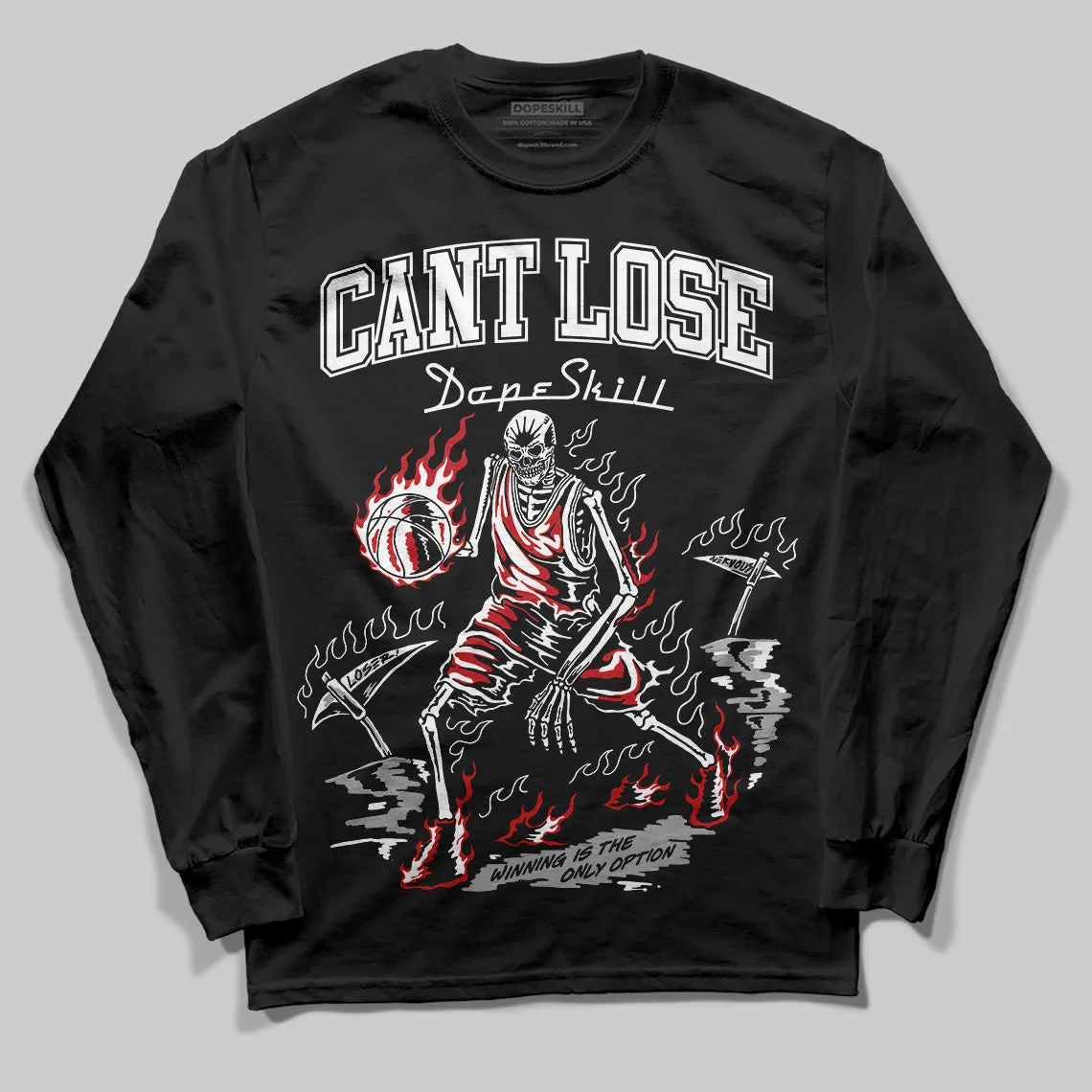 Bred Velvet 11s DopeSkill Long Sleeve T-Shirt Cant Lose Graphic sold by DopeSkill