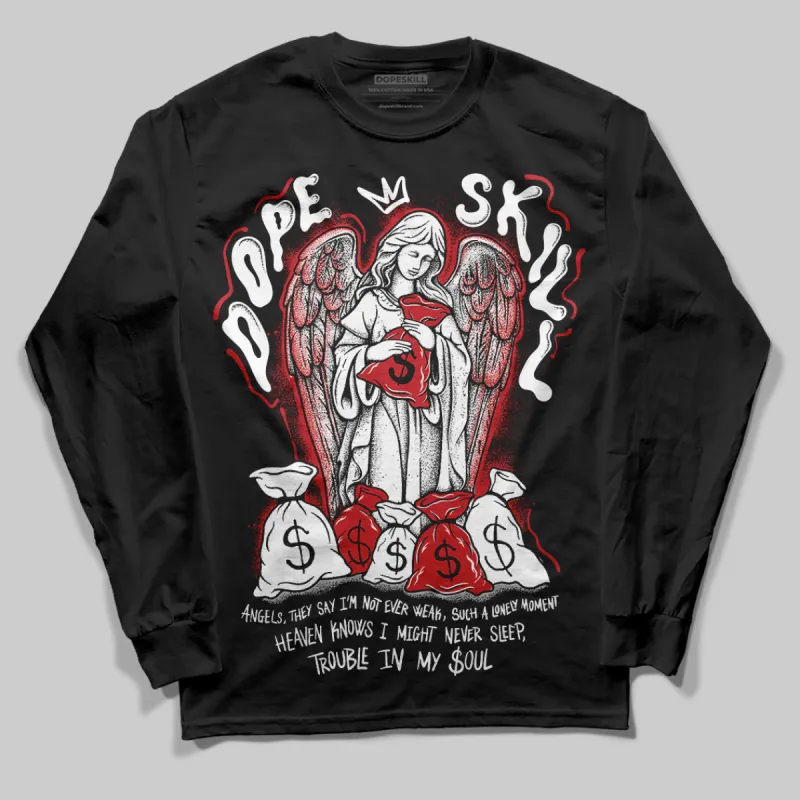 Bred Velvet 11s DopeSkill Long Sleeve T-Shirt Angels Graphic sold by DopeSkill