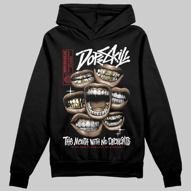 Bred Velvet 11s DopeSkill Hoodie Sweatshirt The Mouth With No Droughts Graphic sold by DopeSkill