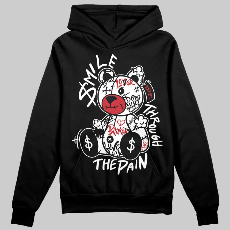 Bred Velvet 11s DopeSkill Hoodie Sweatshirt Smile Through The Pain Graphic sold by DopeSkill