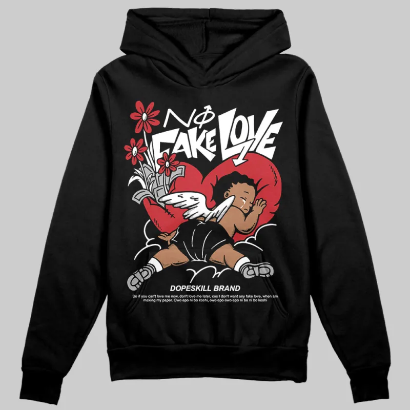 Bred Velvet 11s DopeSkill Hoodie Sweatshirt No Fake Love Graphic sold by DopeSkill