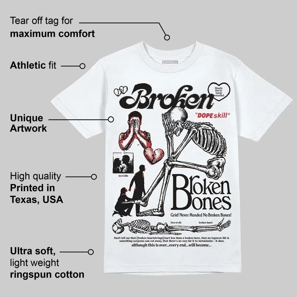Black Toe 14s DopeSkill T-Shirt Broken Bones Graphic sold by DopeSkill product image thumbnail 3