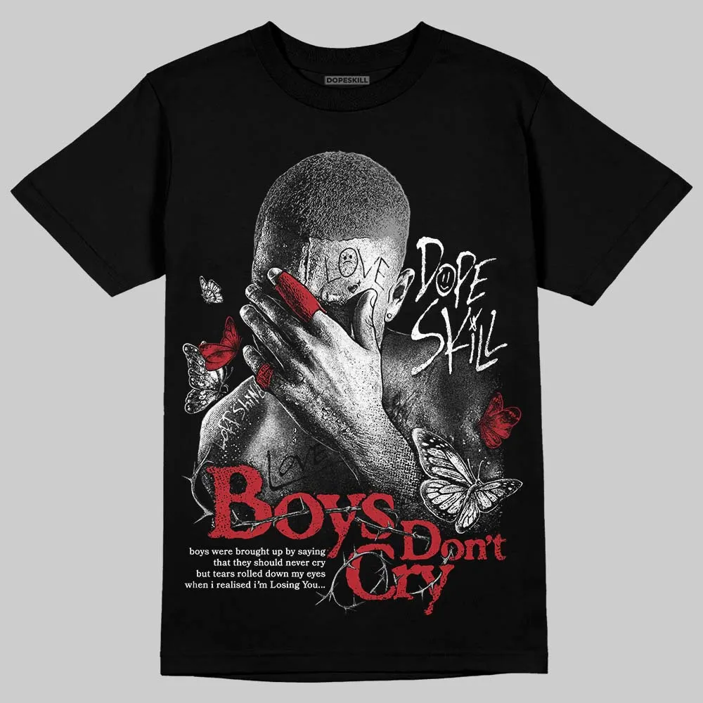 Black Toe 14s DopeSkill T-Shirt Boys Don't Cry Graphic sold by DopeSkill product image thumbnail 2