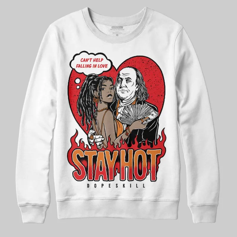 Red Cement 4S DopeSkill Sweatshirt Stay Hot Graphic sold by DopeSkill
