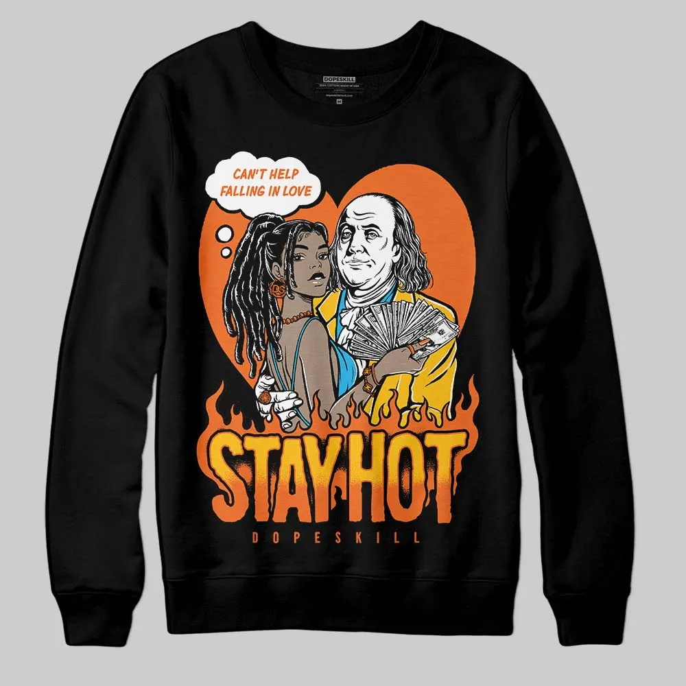 Orange Black White DopeSkill Sweatshirt Stay Hot Graphic sold by DopeSkill product image thumbnail 2