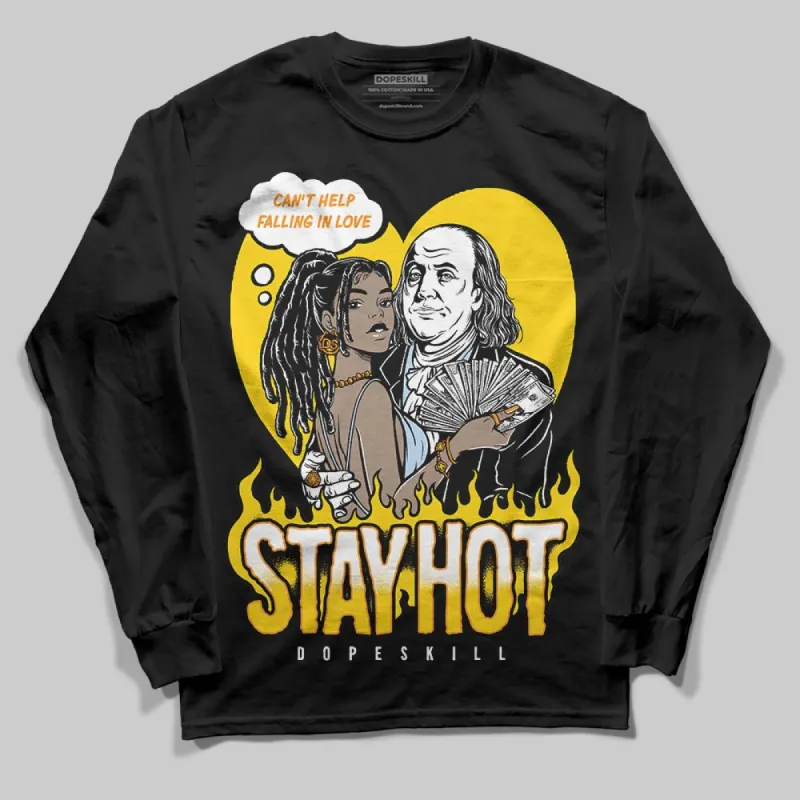 Yellow Ochre 6s DopeSkill Long Sleeve T-Shirt Stay Hot Graphic sold by DopeSkill