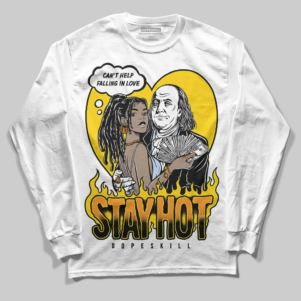 Yellow Ochre 6s DopeSkill Long Sleeve T-Shirt Stay Hot Graphic sold by DopeSkill product image thumbnail 2