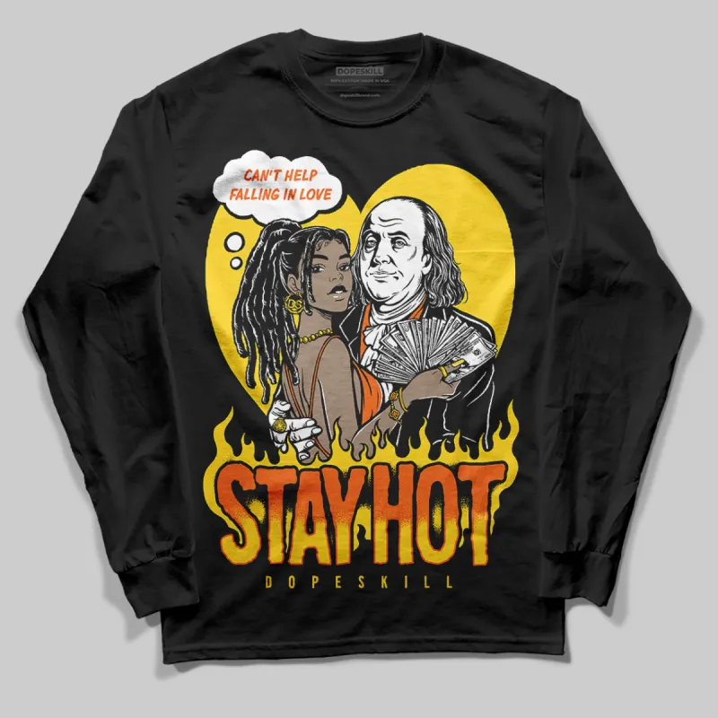 Black Tour Yellow AJ 4 Thunder DopeSkill Long Sleeve T-Shirt Stay Hot Graphic sold by DopeSkill