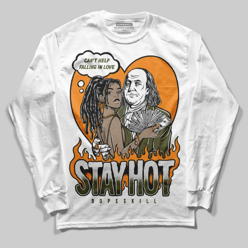 Olive 5s DopeSkill Long Sleeve T-Shirt Stay Hot Graphic sold by DopeSkill