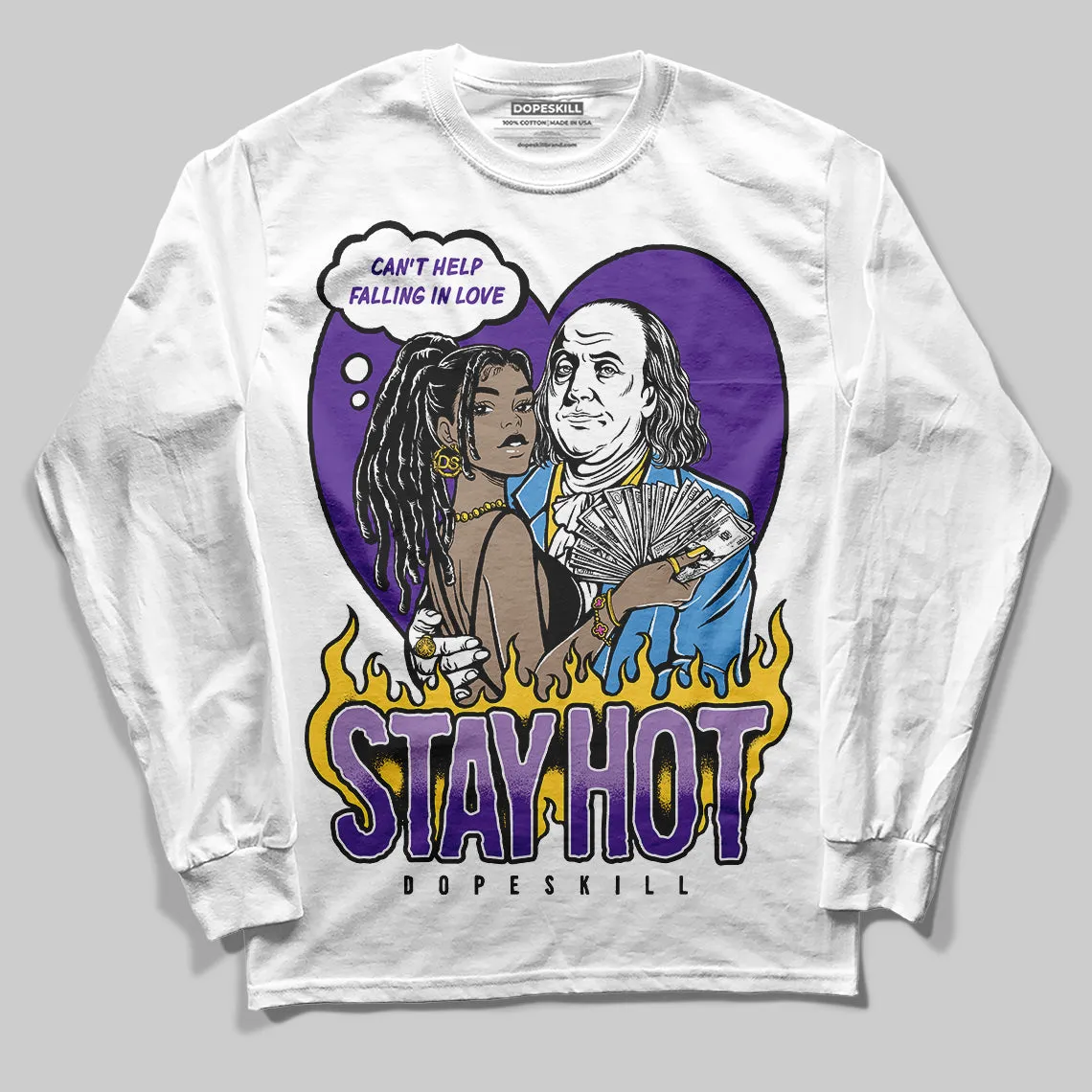 PURPLE Collection DopeSkill Long Sleeve T-Shirt Stay Hot Graphic sold by DopeSkill product image thumbnail 2