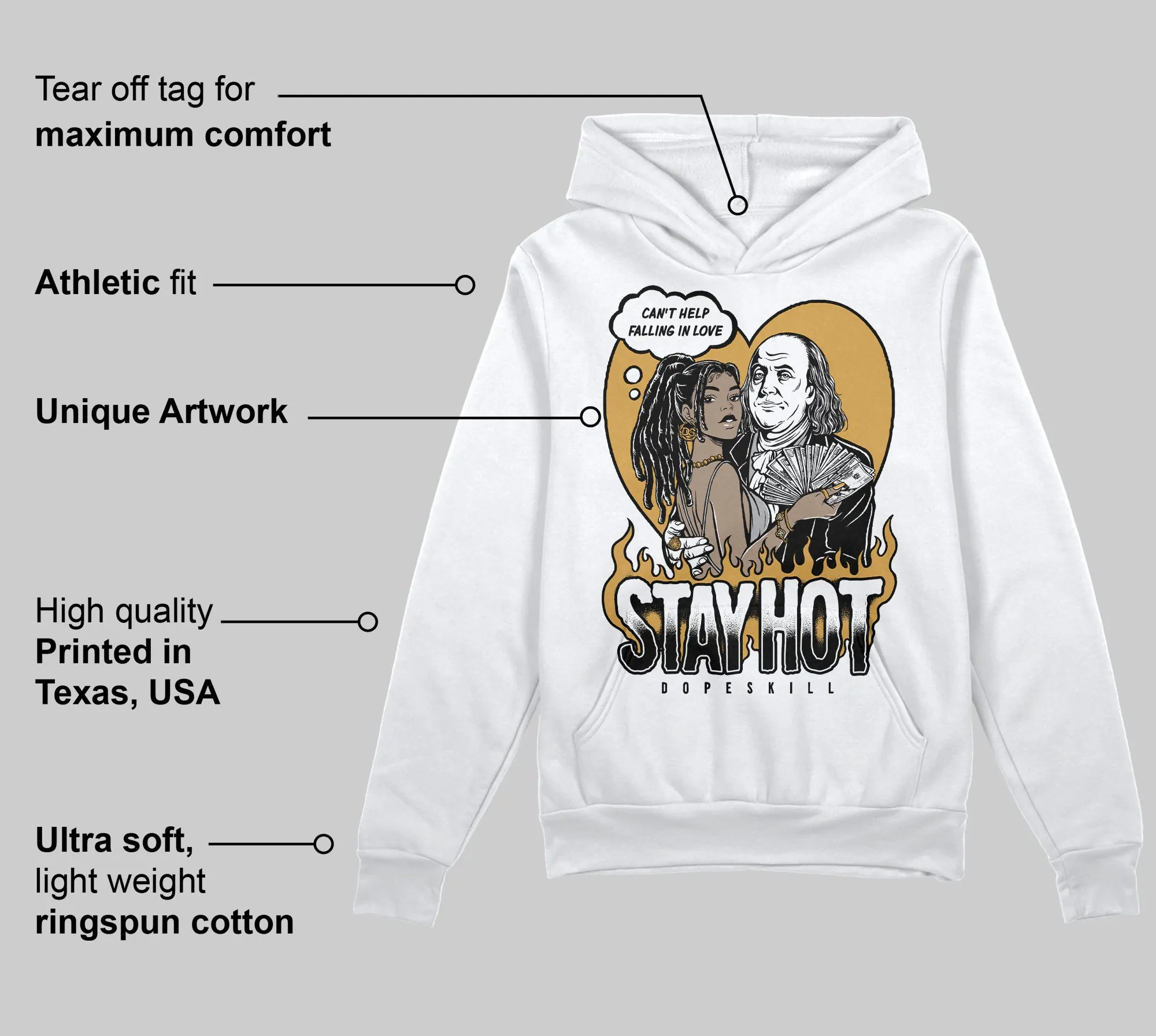 Gratitude 11s DopeSkill Hoodie Sweatshirt Stay Hot Graphic sold by DopeSkill product image thumbnail 3