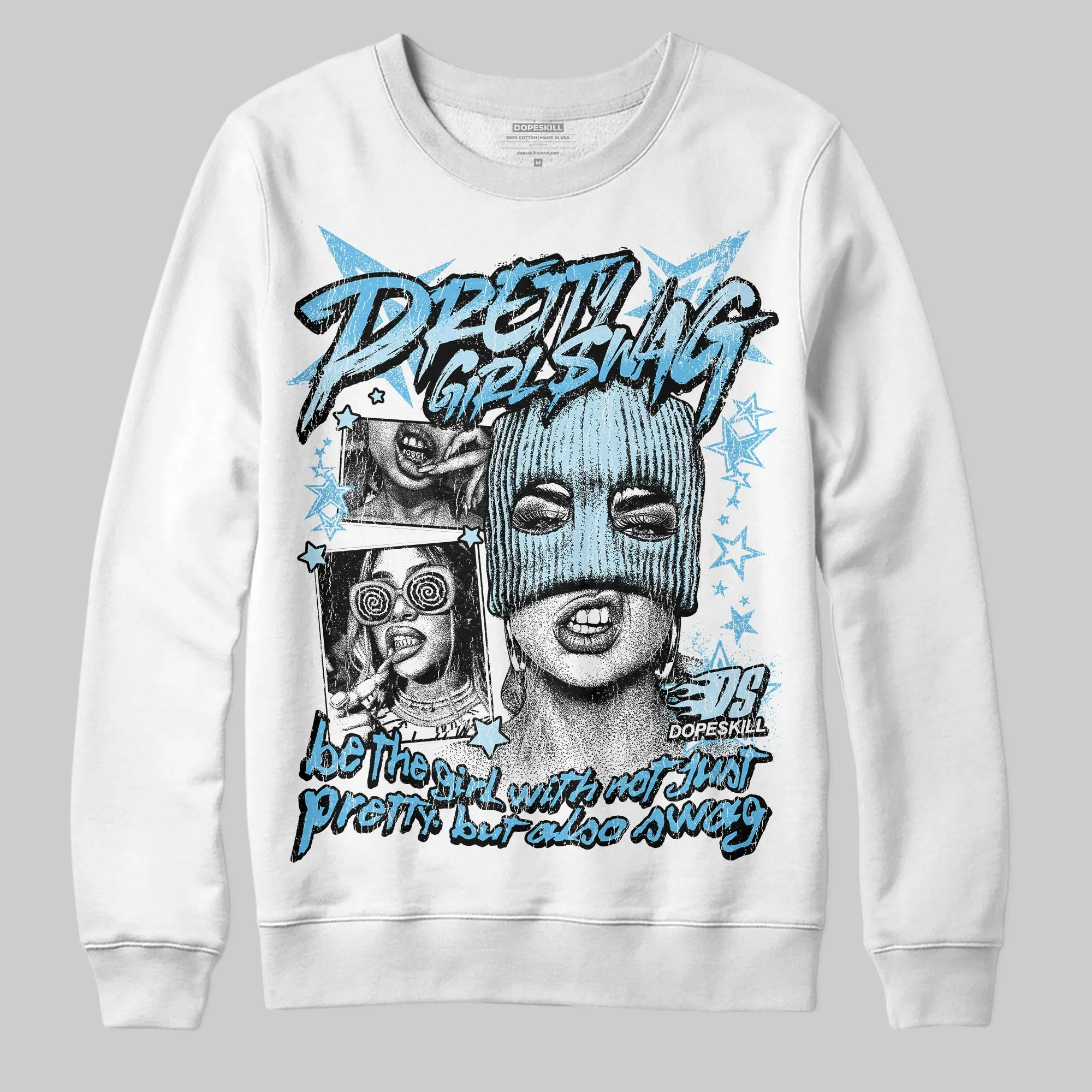 Legend Blue 11s DopeSkill Sweatshirt Pretty Girl Swag Graphic sold by DopeSkill
