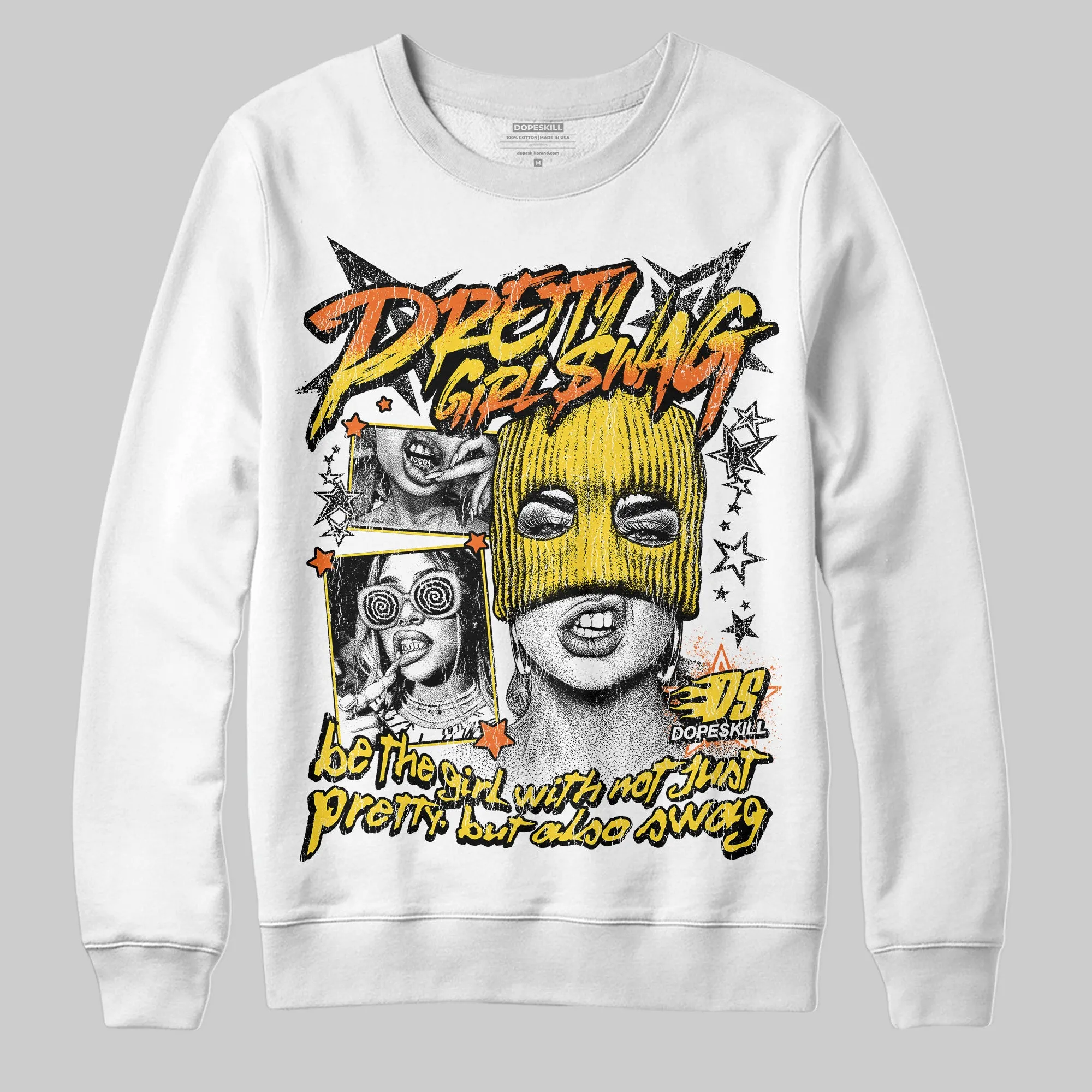 Black Tour Yellow AJ 4 Thunder DopeSkill Sweatshirt Pretty Girl Swag Graphic sold by DopeSkill product image thumbnail 2