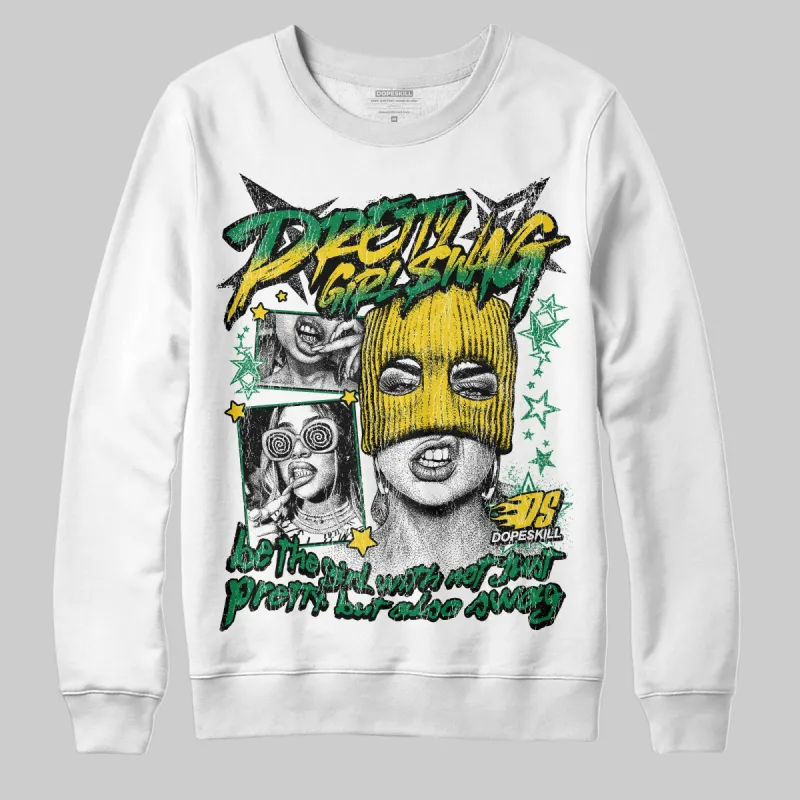Lucky Green 5s DopeSkill Sweatshirt Pretty Girl Swag Graphic sold by DopeSkill