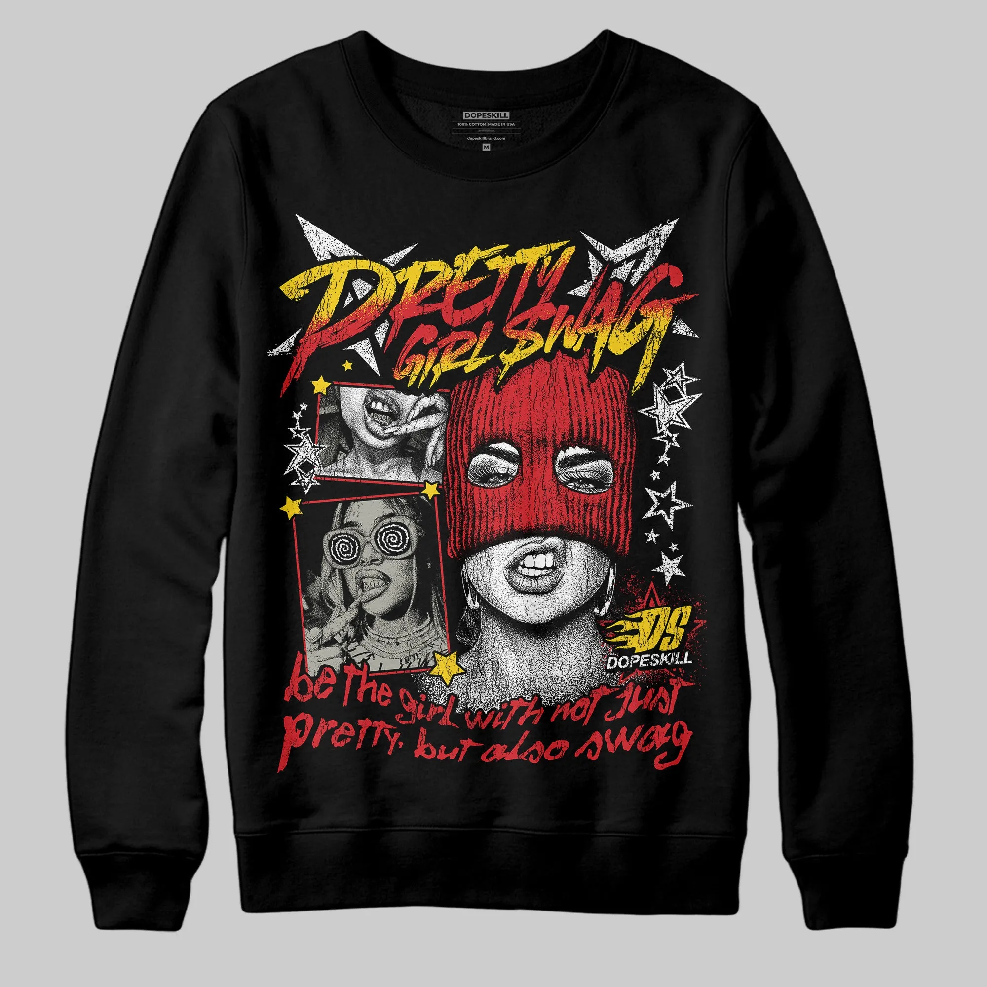 Fire Red 3s DopeSkill Sweatshirt Pretty Girl Swag Graphic sold by DopeSkill product image thumbnail 2