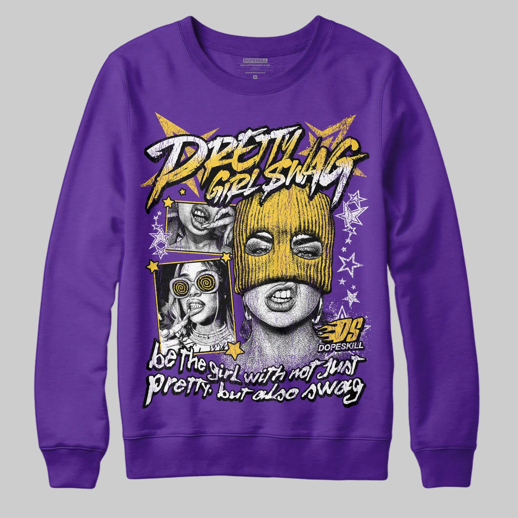 Field Purple 12s DopeSkill Purple Sweatshirt Pretty Girl Swag Graphic sold by DopeSkill