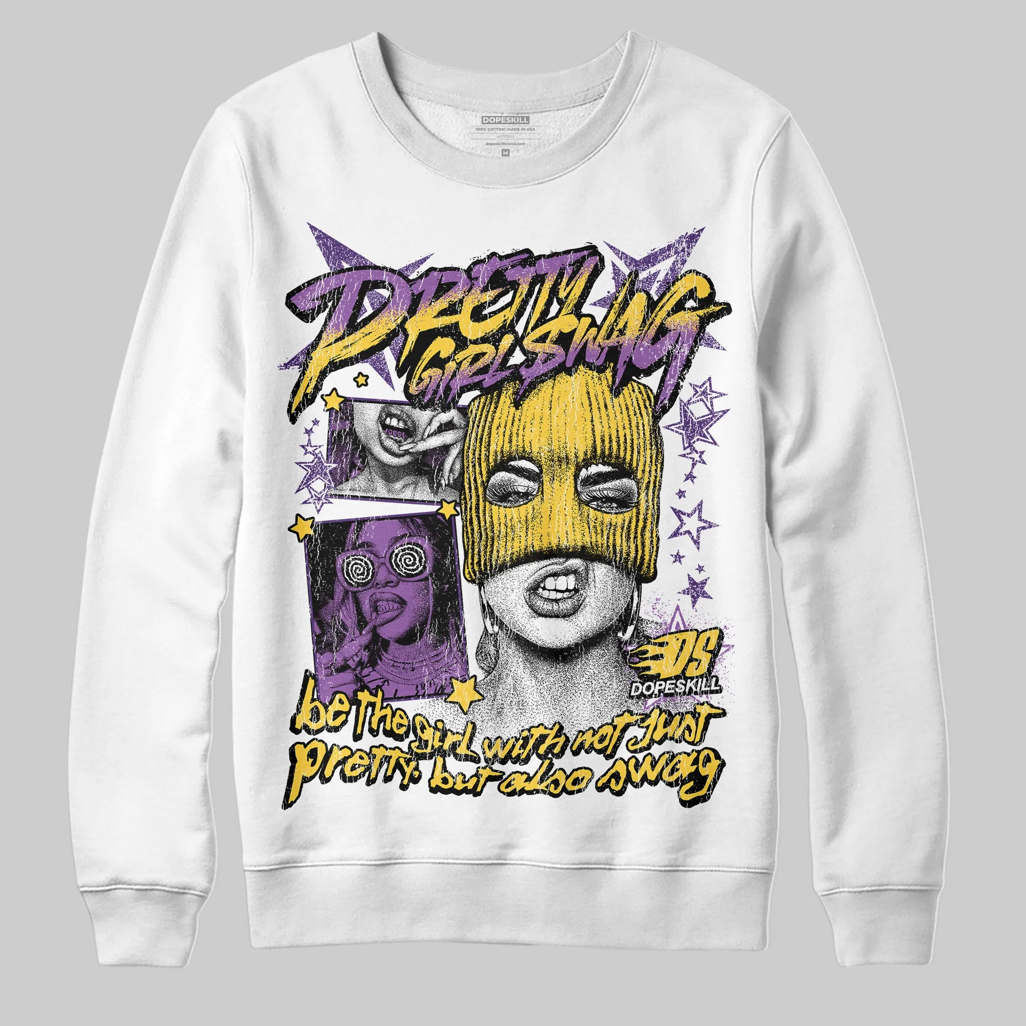 Field Purple 12s DopeSkill Sweatshirt Pretty Girl Swag Graphic sold by DopeSkill
