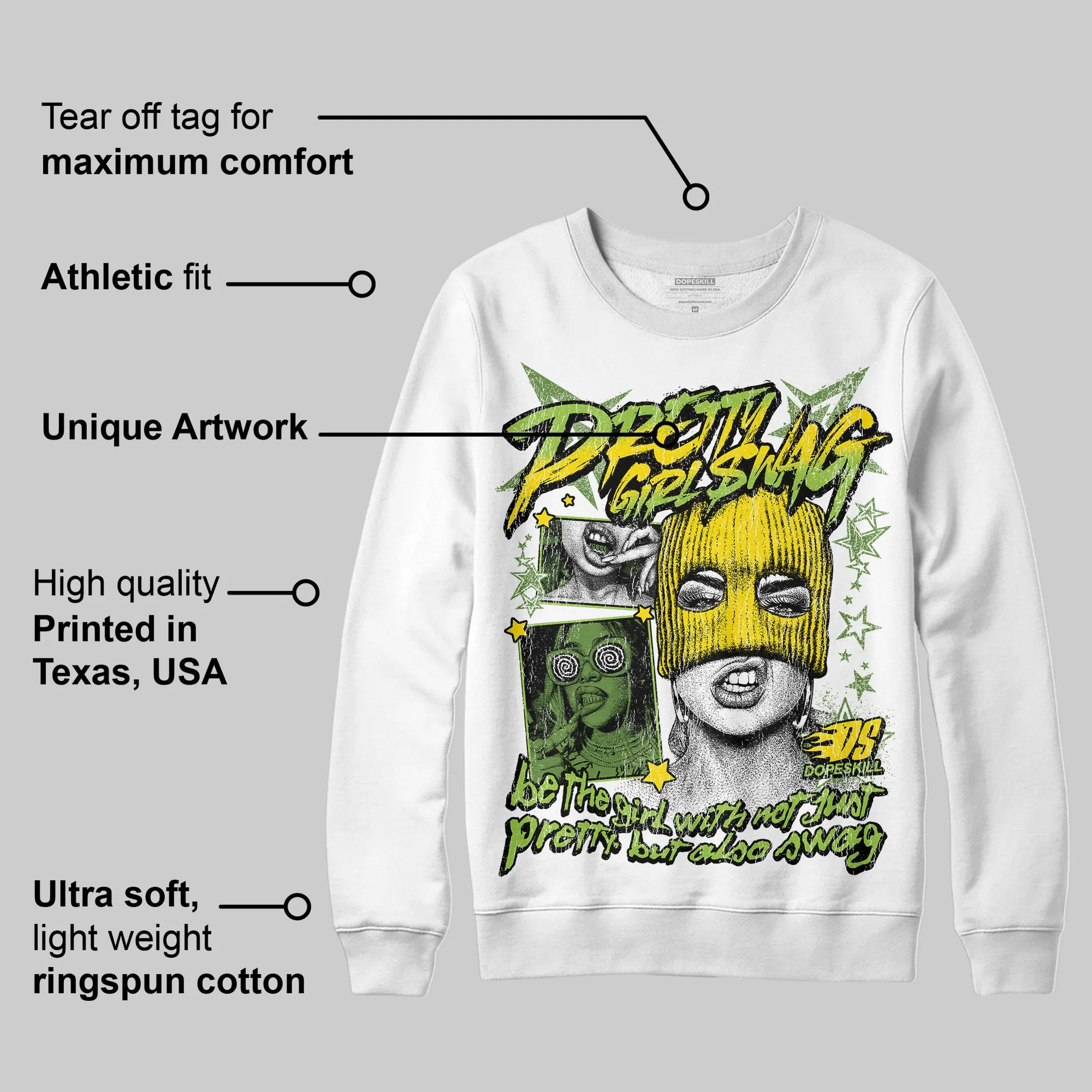 Dunk 'Chlorophyll' DopeSkill Sweatshirt Pretty Girl Swag Graphic sold by DopeSkill product image thumbnail 3