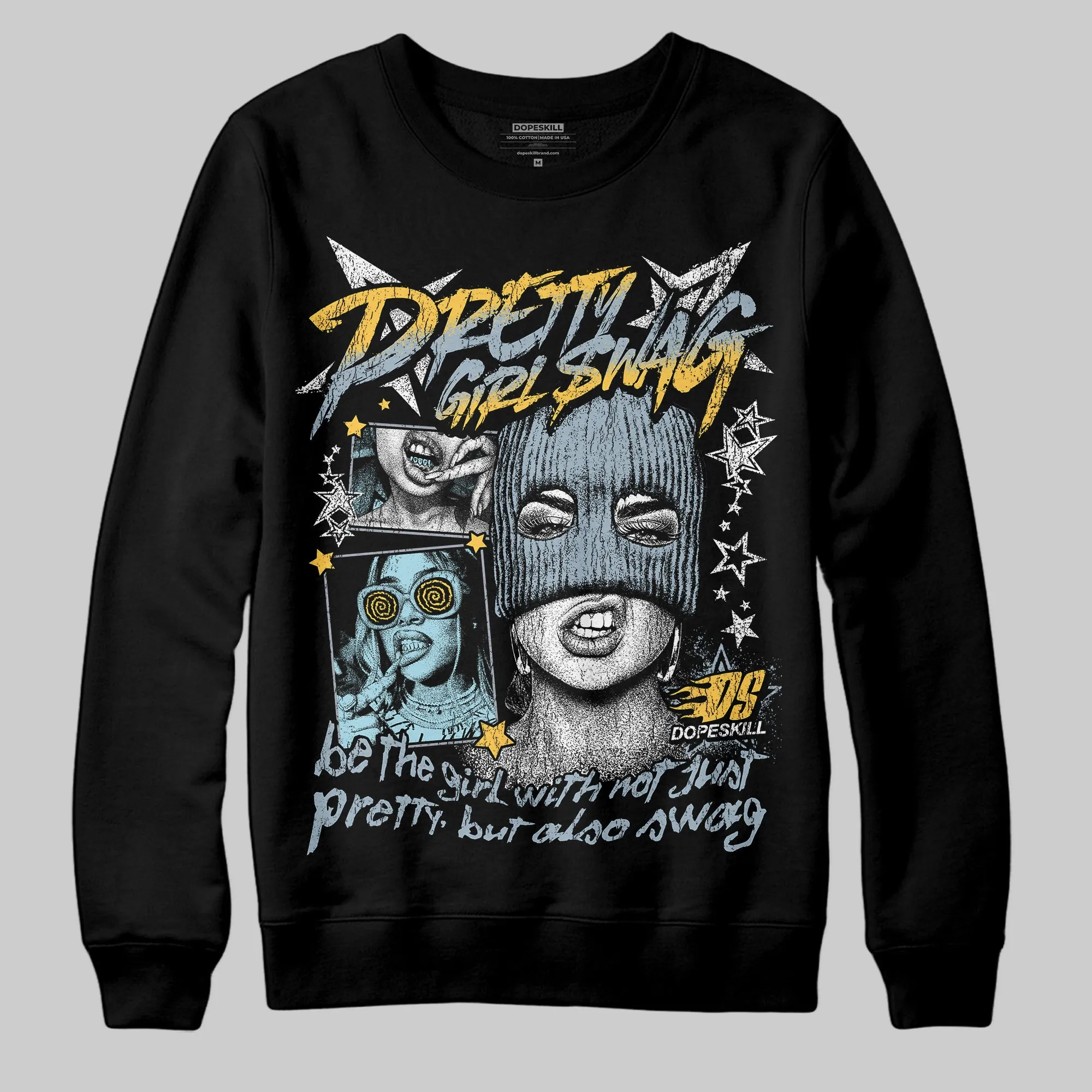 Blue Grey 13s DopeSkill Sweatshirt Pretty Girl Swag Graphic sold by DopeSkill product image thumbnail 2