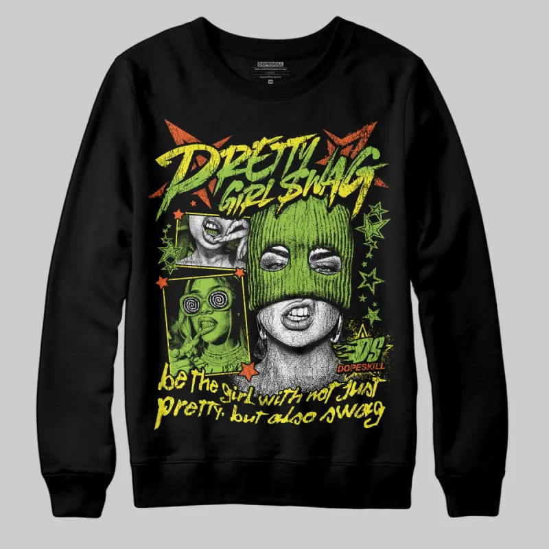 Neon Green Collection DopeSkill Sweatshirt Pretty Girl Swag Graphic sold by DopeSkill